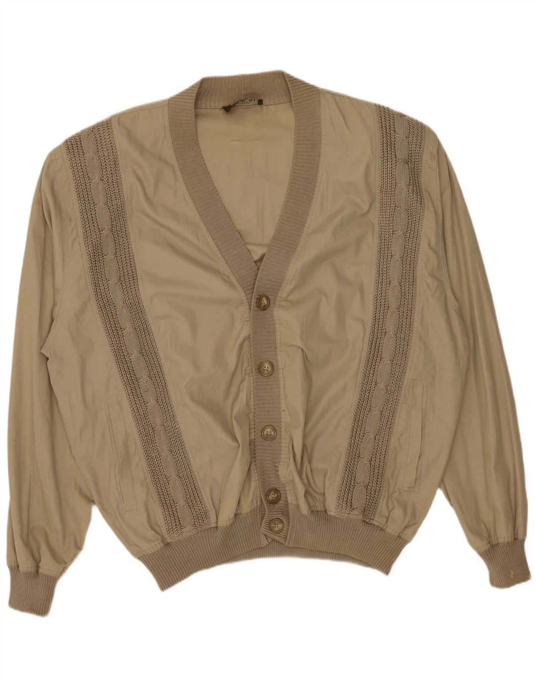 Veste Bomber Homme Vintage UK 42 XL Beige