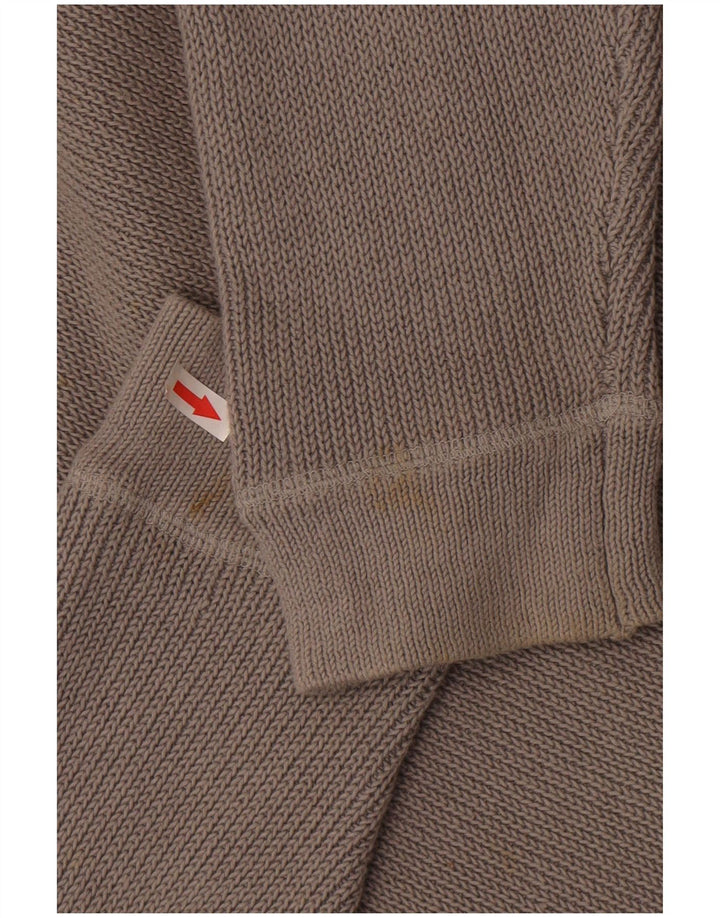 Reiss Pull col boutonné pour homme XL Gris Coton