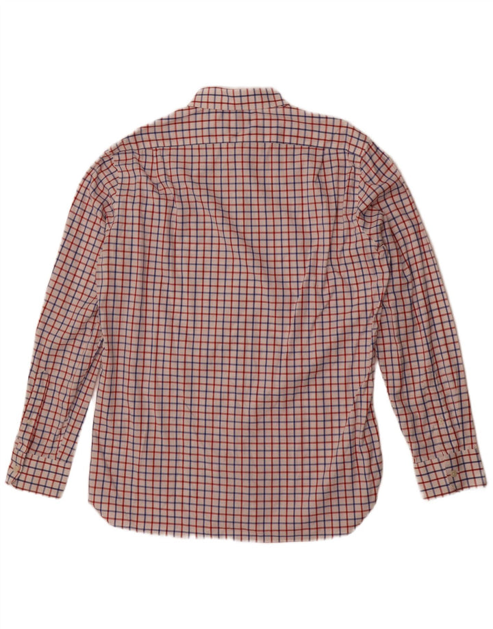 J. Crew Chemise Thompson pour homme Taille 16 16 1/2 Grand carreaux blancs