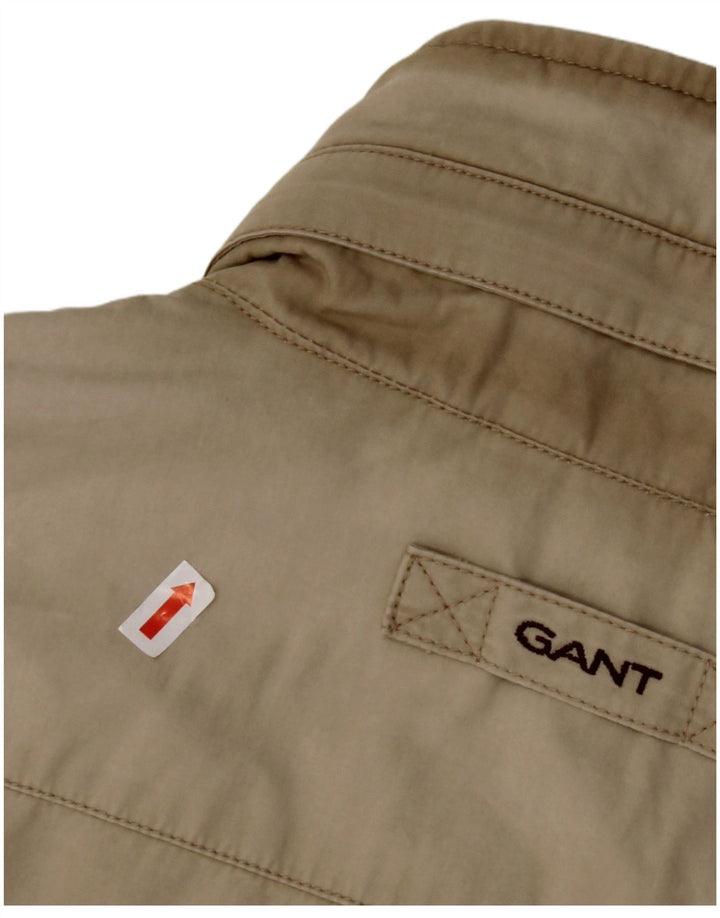 GANT Veste utilitaire à capuche pour homme UK 40 Large Beige Coton