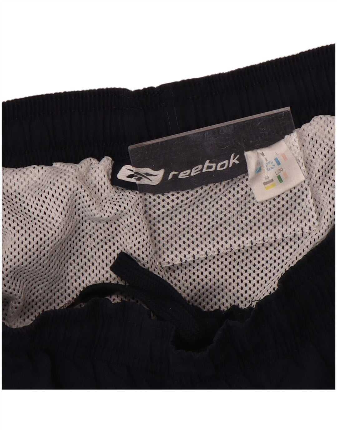 REEBOK Short de Sport Homme Bleu Marine Moyen