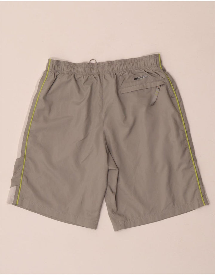 Puma Short de Sport Homme Gris Moyen Colourblock Polyester