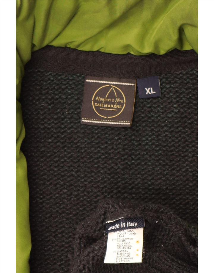 MURPHY & NYE Cardigan Sailmakers Homme XL Gris Laine