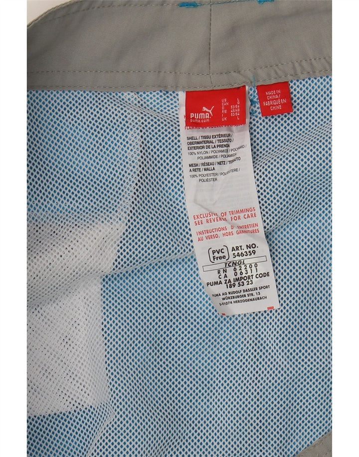 Puma Short de Bain Graphique Homme Large Bleu Polyester