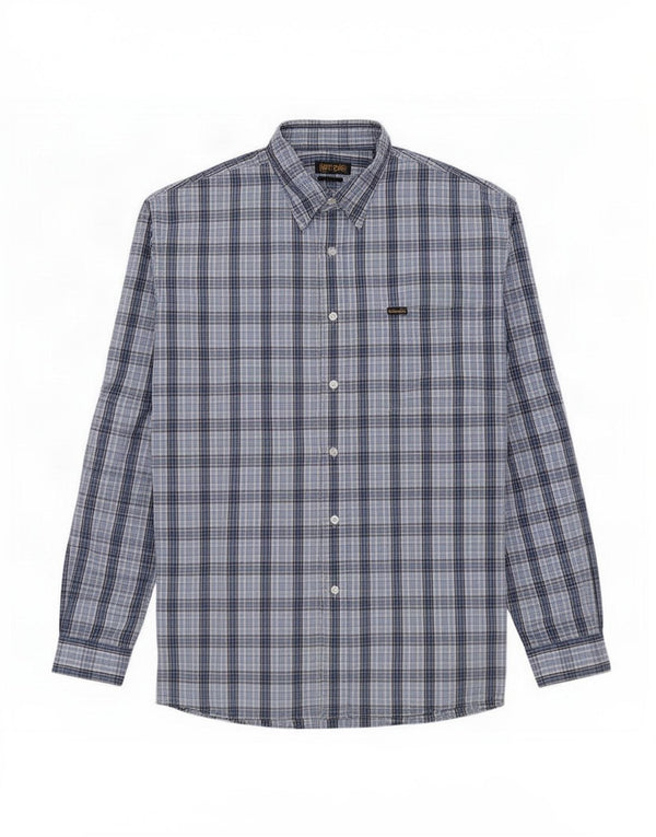 Wrangler Chemise Homme XL Bleu Carreaux Coton