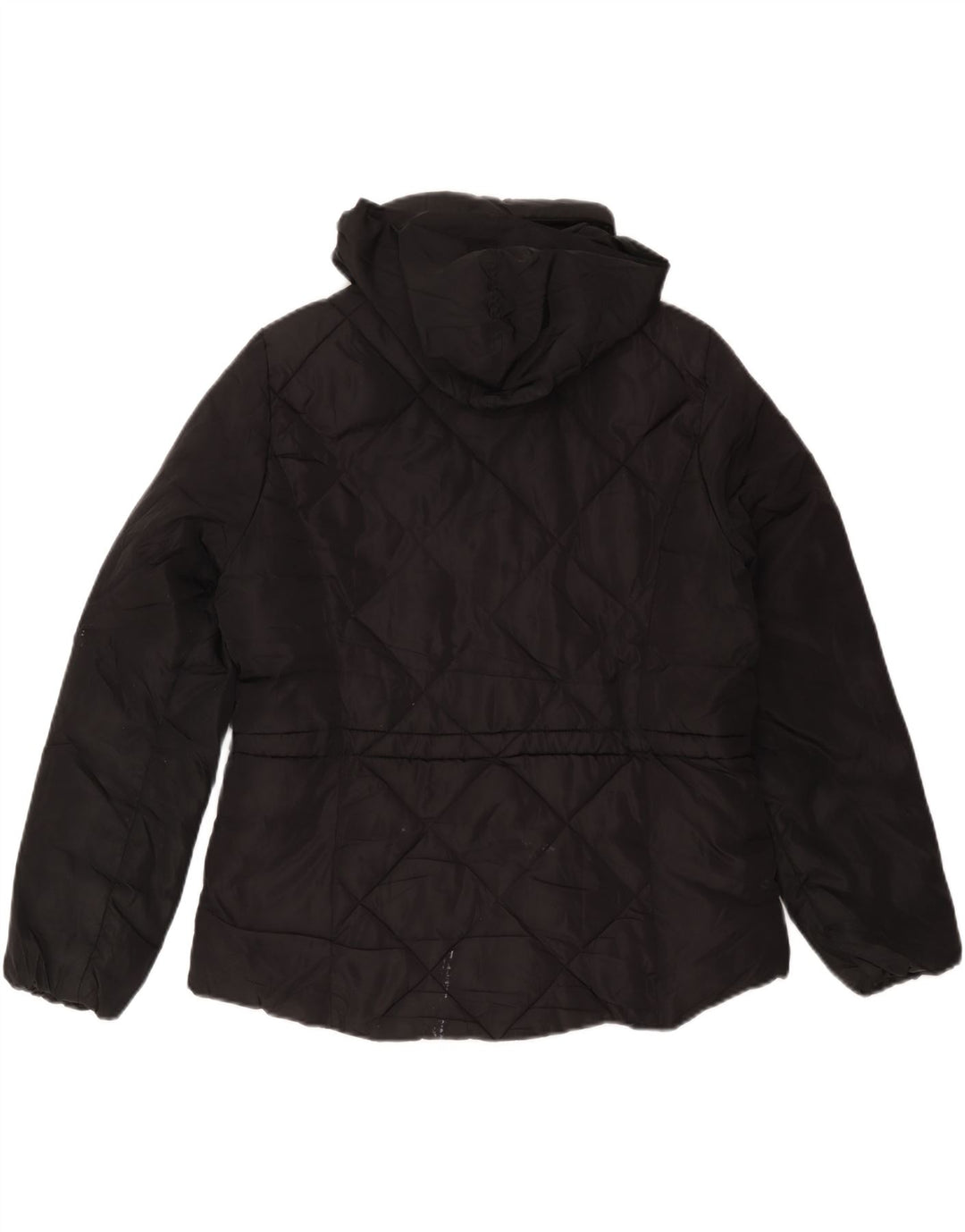 Marks & Spencer Veste matelassée à capuche pour femme UK 14 Medium Noir Polyester