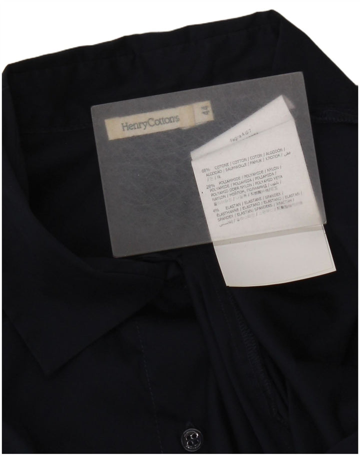 Henry s Chemisier à manches courtes pour femme IT 44 Bleu marine moyen