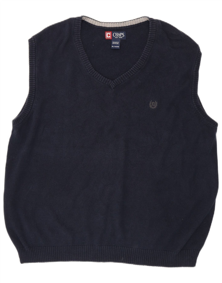 CHAPS Débardeur Homme XL Bleu Marine Coton