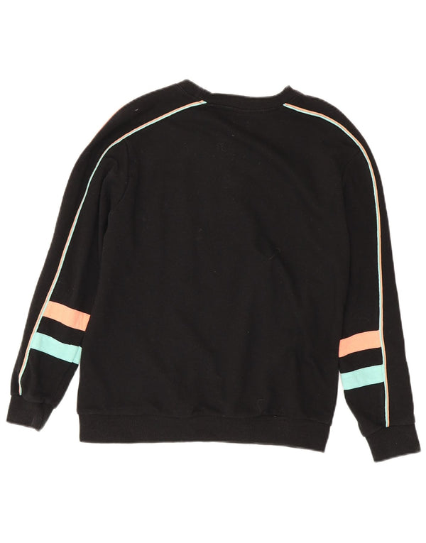 Fila Sweat-shirt graphique pour femme UK 8 Small Noir Coton