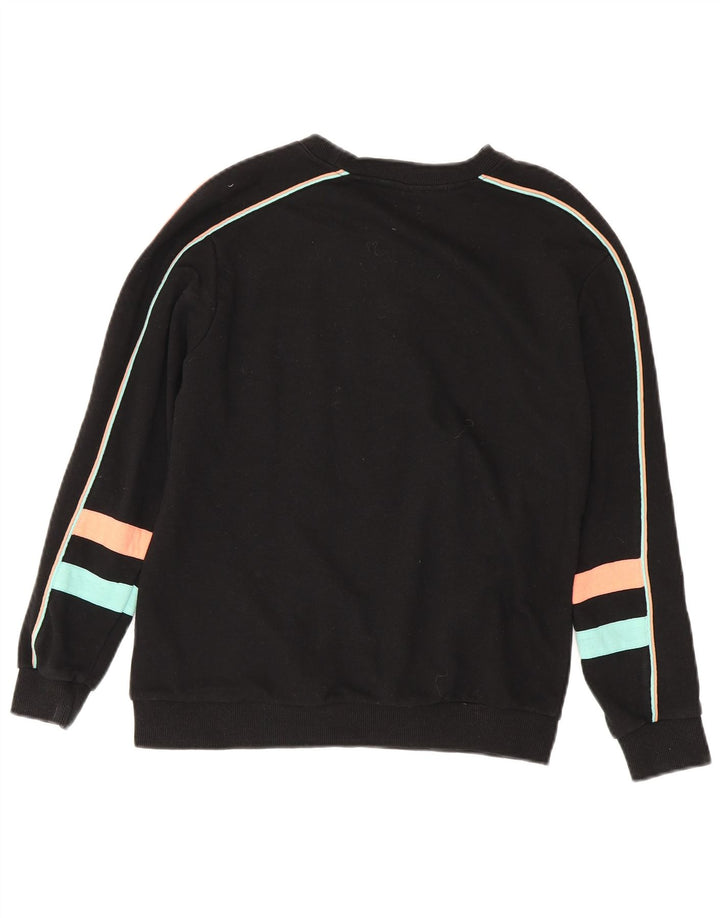 Fila Sweat-shirt graphique pour femme UK 8 Small Noir Coton