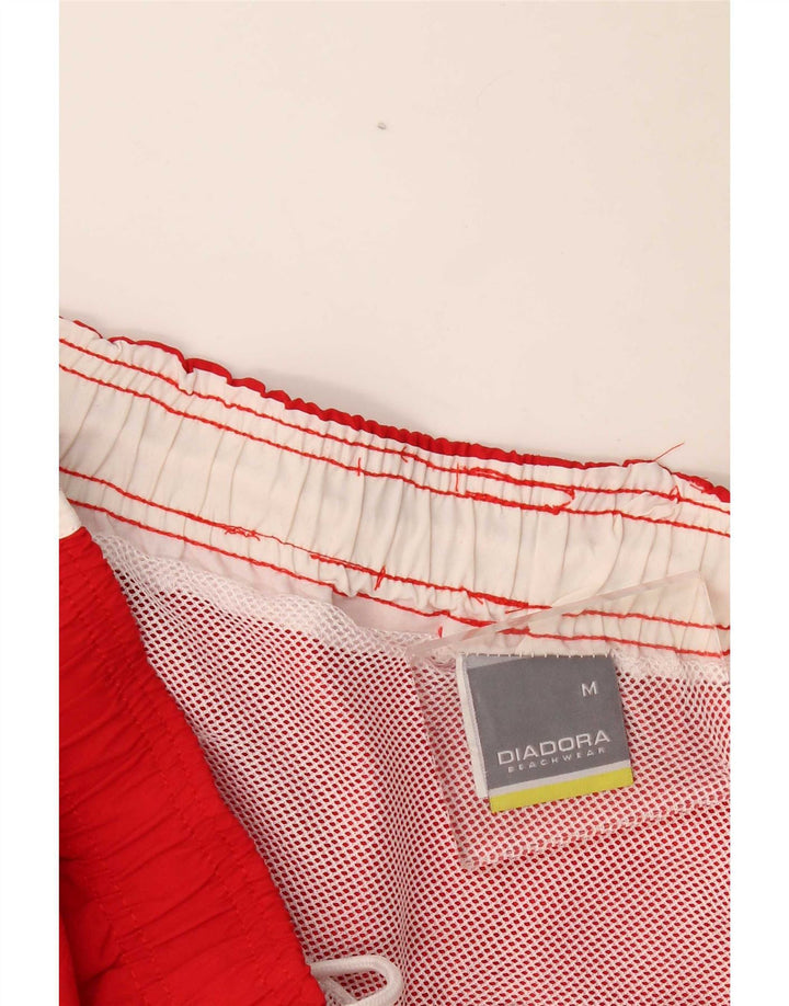 Diadora Short de Bain Homme Rouge Moyen Polyester