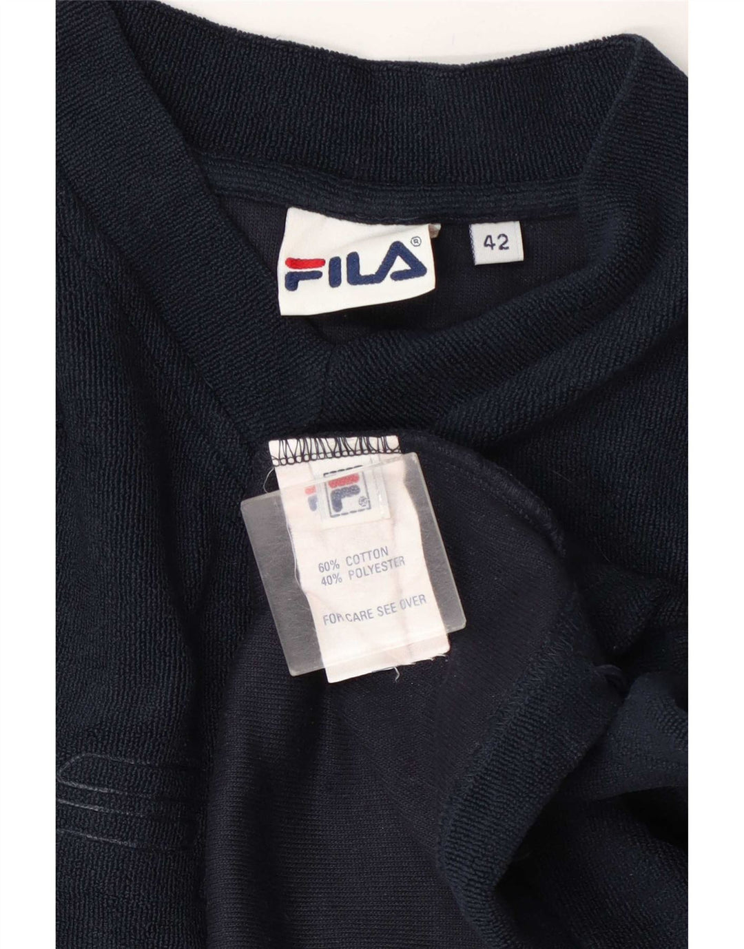 Fila Sweat-shirt graphique pour femme IT 42 Bleu marine moyen Coton