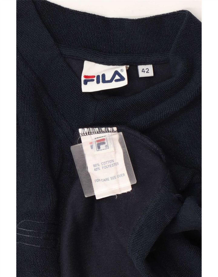 Fila Sweat-shirt graphique pour femme IT 42 Bleu marine moyen Coton