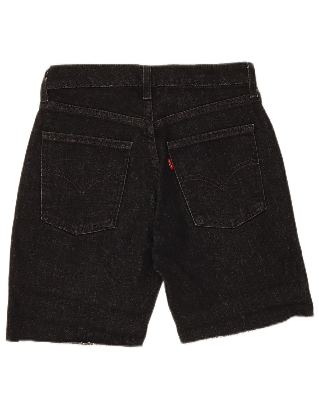 LEVI'S Short en Jean 525 Femme W28 Coton Noir Moyen