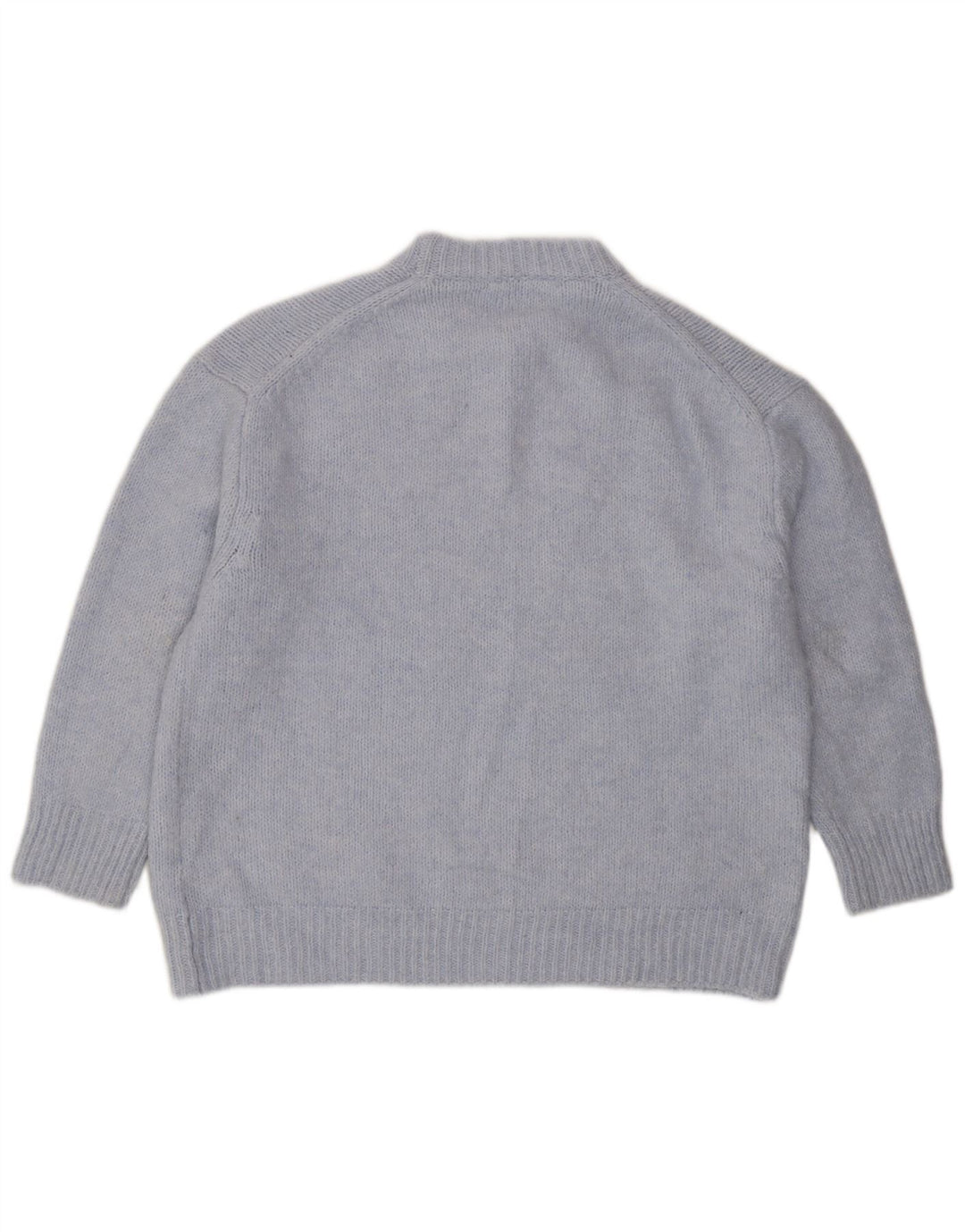 Zara Pull surdimensionné à col rond pour femme UK 16 Large Bleu