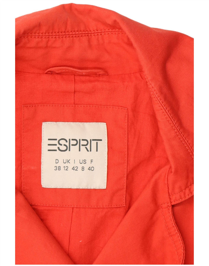 Esprit Trench Femme UK 12 Rouge Moyen