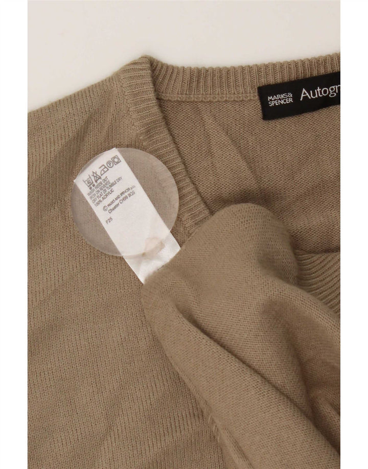 Marks & Spencer Débardeur pour homme Large Beige Acrylique
