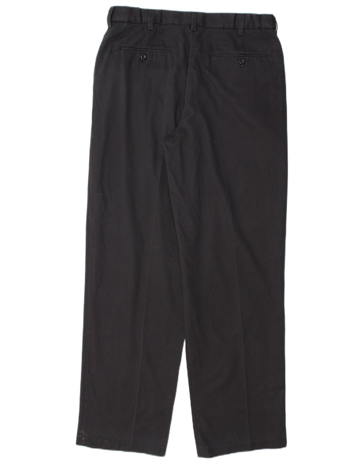 IZOD Pantalon Chino Droit Homme W34 L34 Bleu Marine Coton