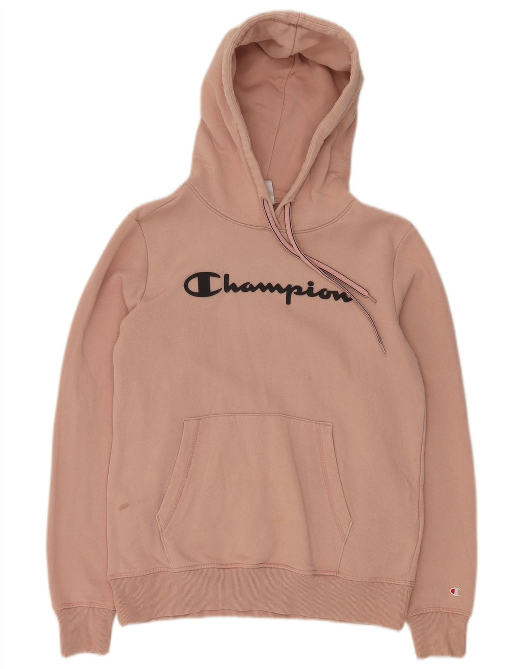 CHAMPION Pull à capuche graphique pour femme UK 16 Grand coton rose