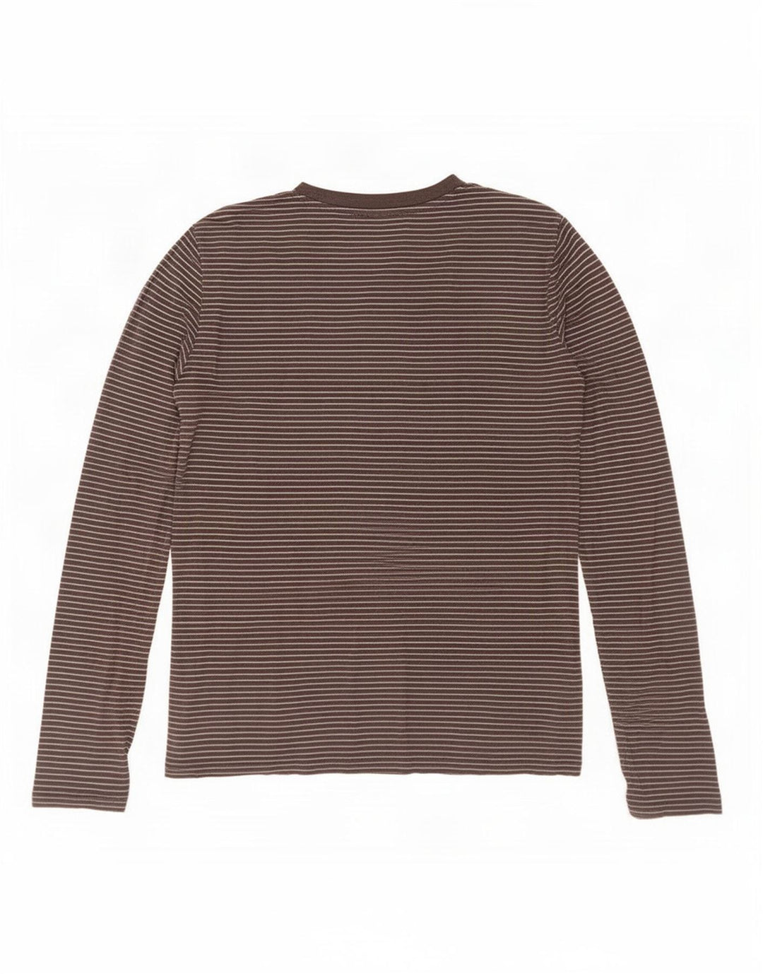 Levi's Top Manches Longues Femme UK 42 Coton Rayé Noir Moyen