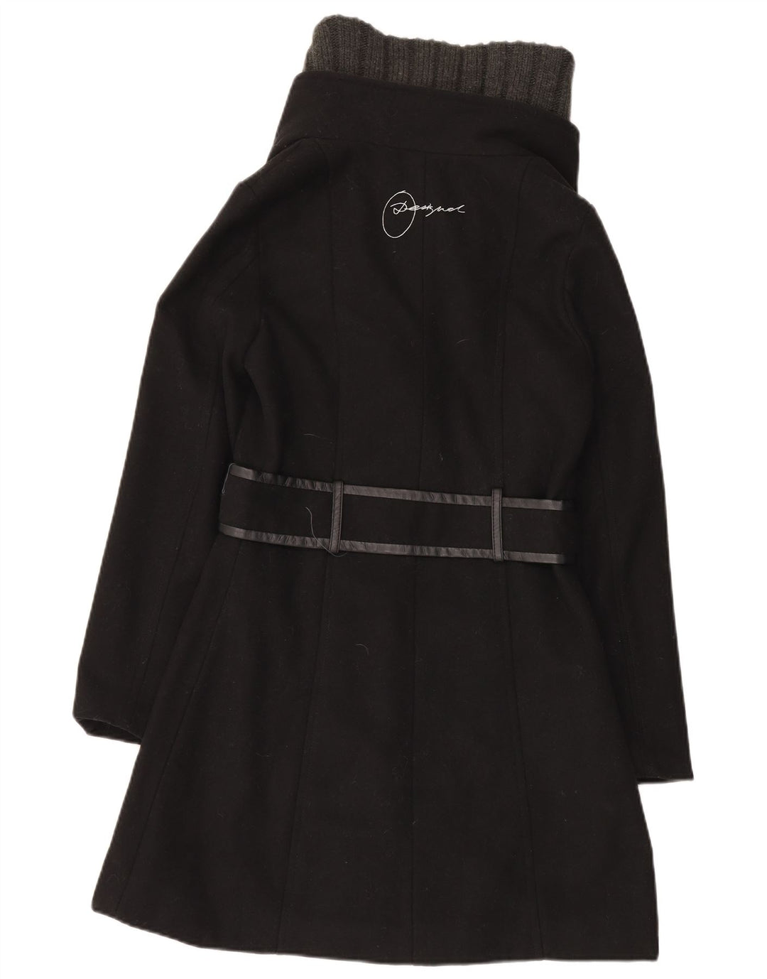 Desigual Pardessus graphique femme EU 36 petit noir polyester