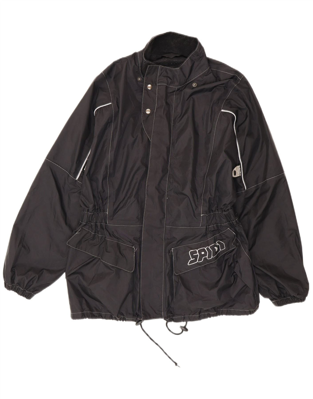 Spidi Veste de pluie graphique pour homme UK 38 Medium Noir Nylon