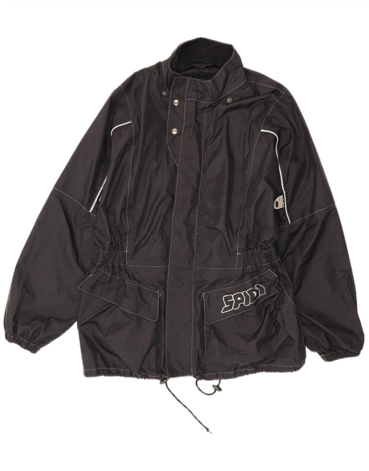 Spidi Veste de pluie graphique pour homme UK 38 Medium Noir Nylon