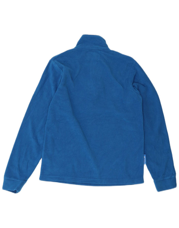 Mountain Warehouse Pull Polaire à Col Zippé pour Garçon 12-13 Ans Bleu Sports