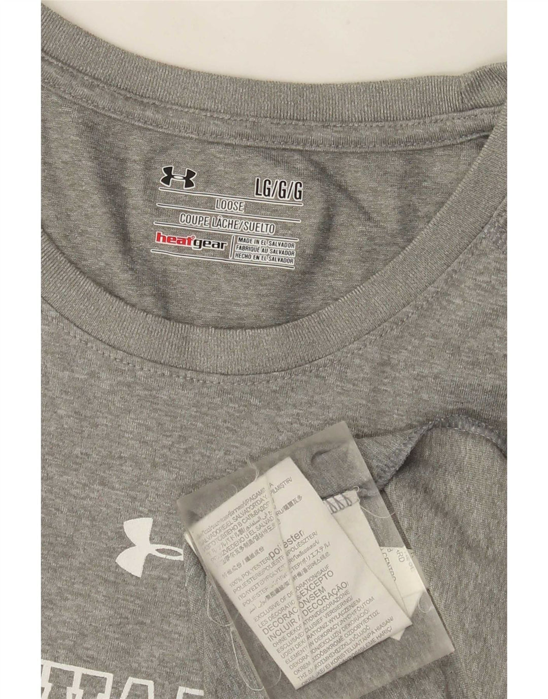 Under Armour T-Shirt Milwaukee Graphic Homme Gris Large Polyester
