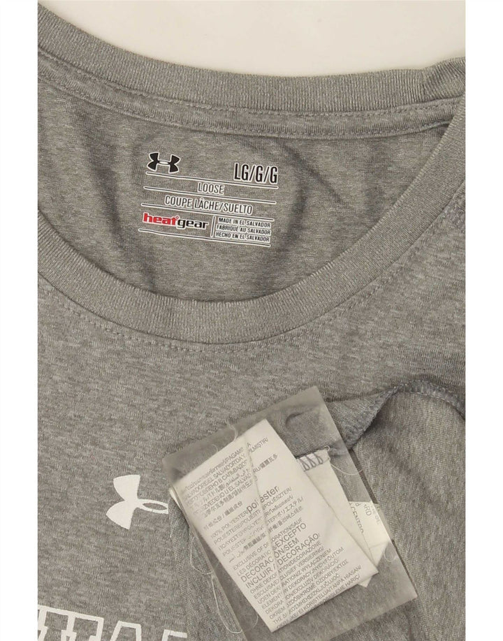 Under Armour T-Shirt Milwaukee Graphic Homme Gris Large Polyester