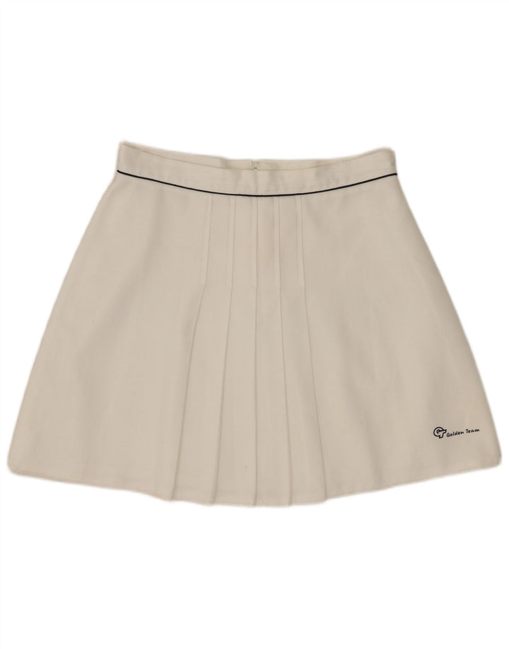 Golden Team Jupe de tennis pour femme UK 12 Medium Blanc Polyester