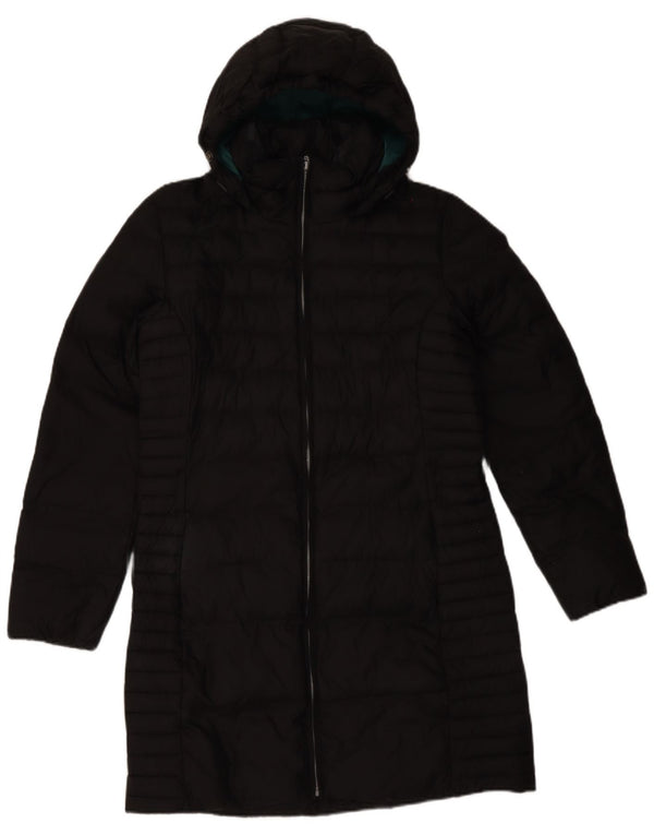 Timberland Manteau rembourré à capuche pour femme UK 16 Large Noir Polyester