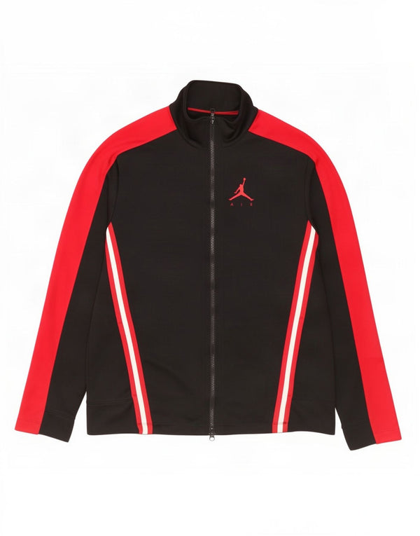 Jordan Veste de survêtement pour homme Taille L Noir Colorblock Polyester