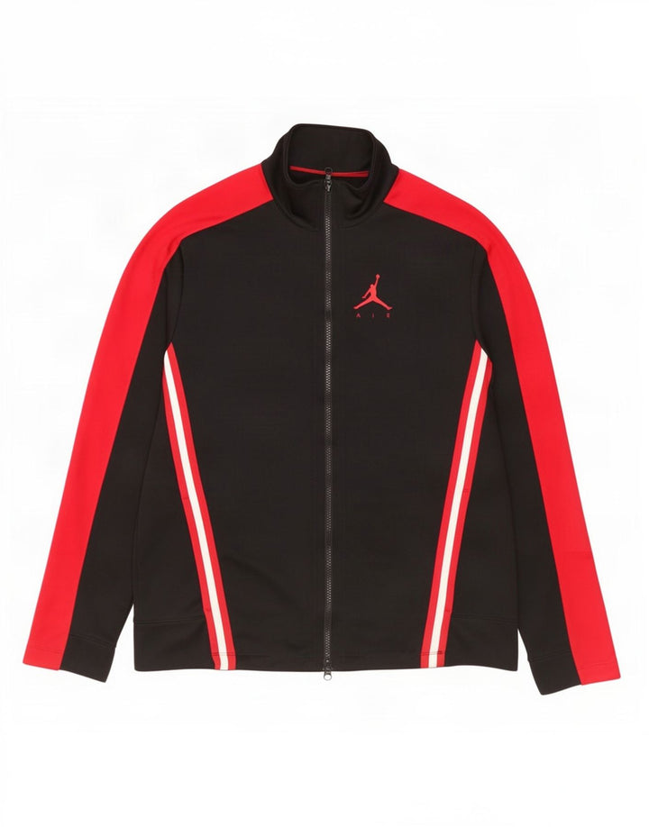 Jordan Veste de survêtement pour homme Taille L Noir Colorblock Polyester