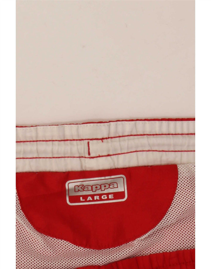 Kappa Short de Bain Graphique Homme Rouge Large