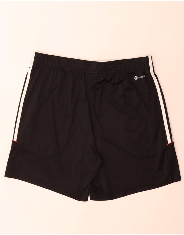 Adidas Short de sport Aeroready pour hommes, grand, noir, polyester