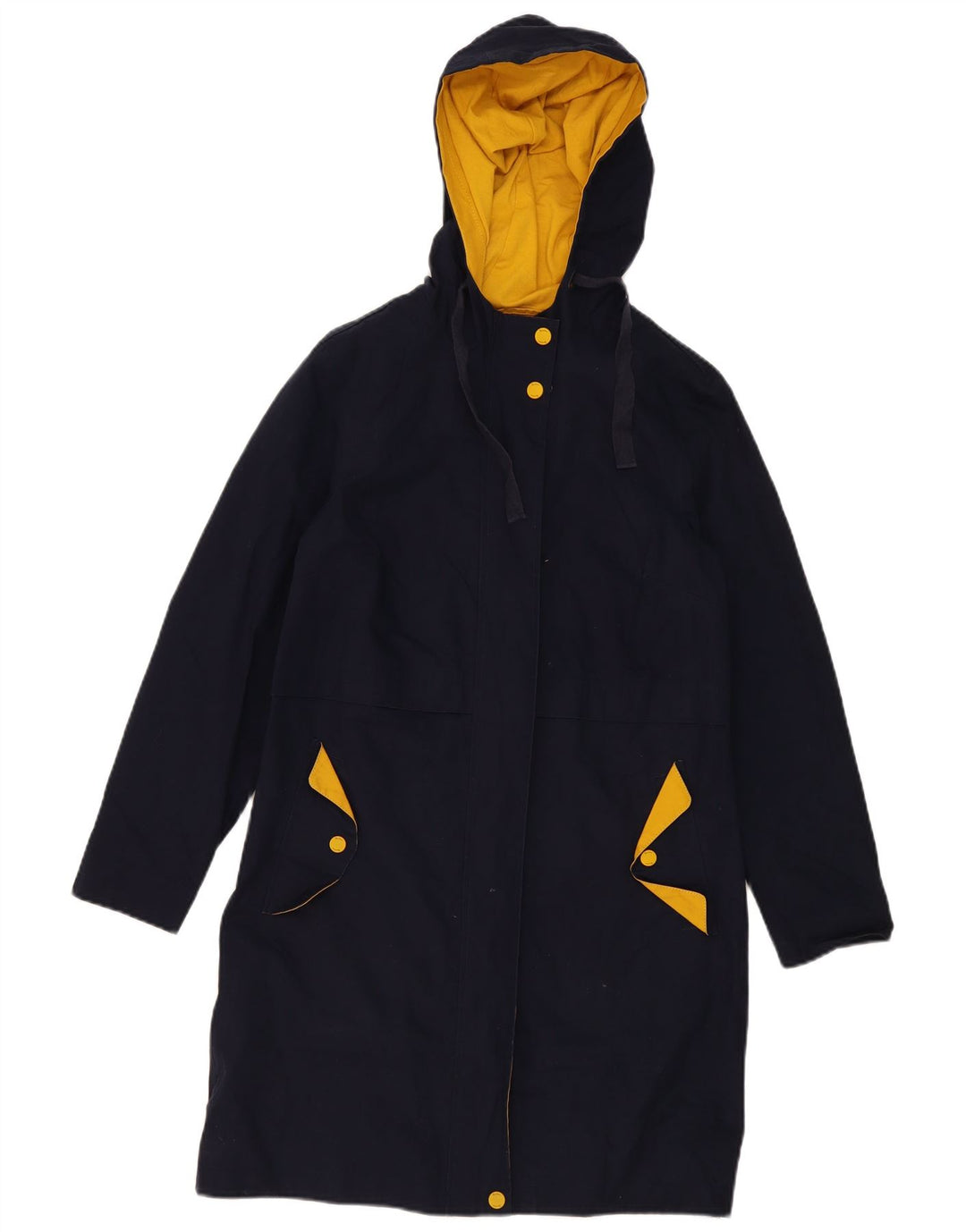 Parka à capuche Boden pour femme UK 8 Small Bleu marine Colourblock Polyester