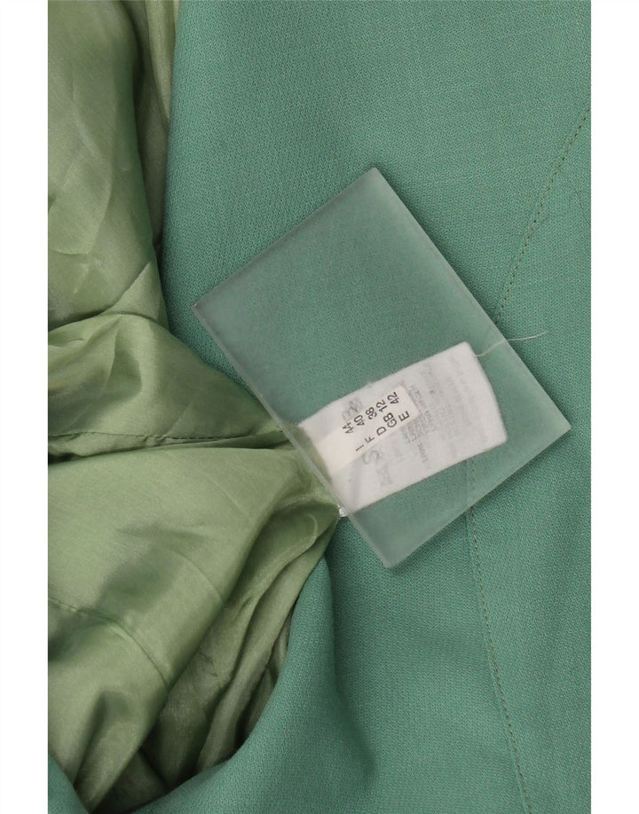 vintage Femmes 1 Bouton 2 Pièces Ensemble UK 12 Moyen W28 Acétate Vert