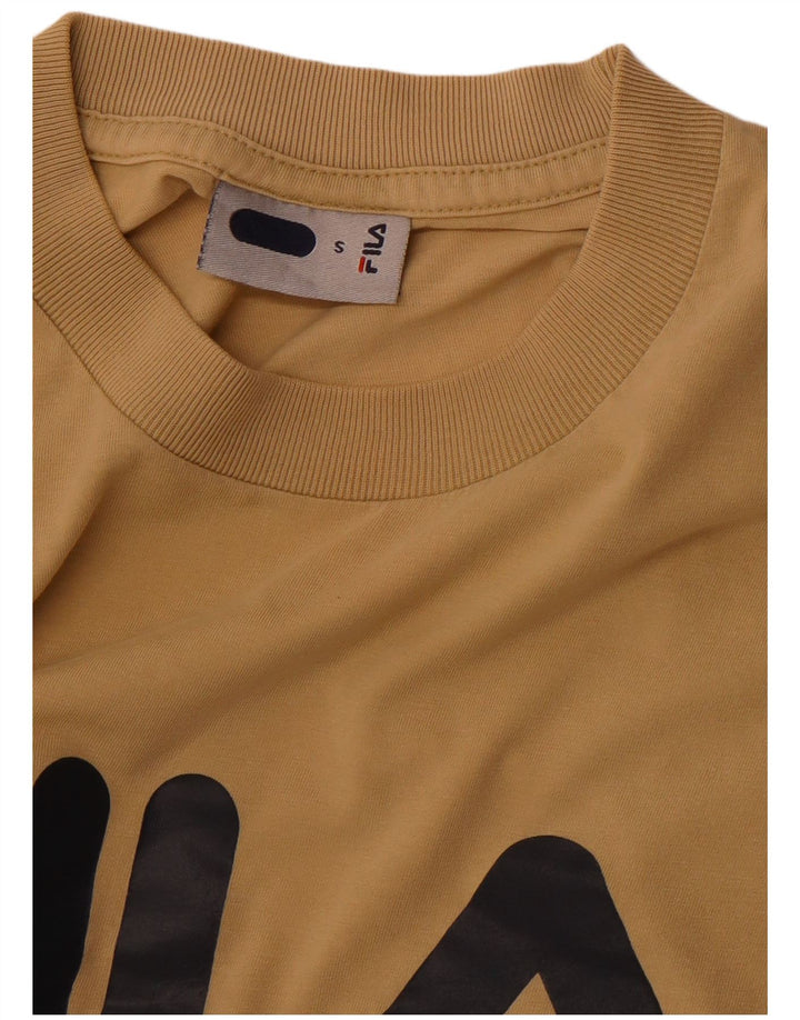 FILA T-Shirt Graphique Homme Petit Beige