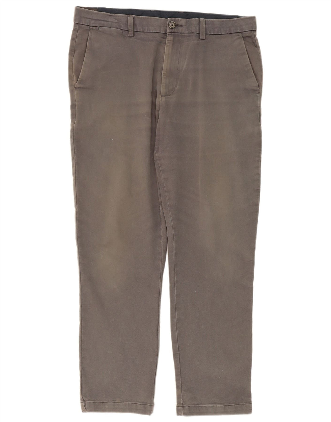 Marks & Spencer Pantalon Chino Slim Homme W36 L31 Gris Coton