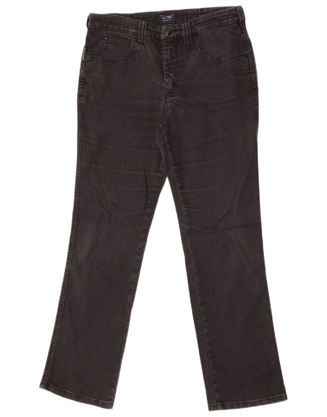 Armani Femme Jean Droit W30 L30 Coton Noir