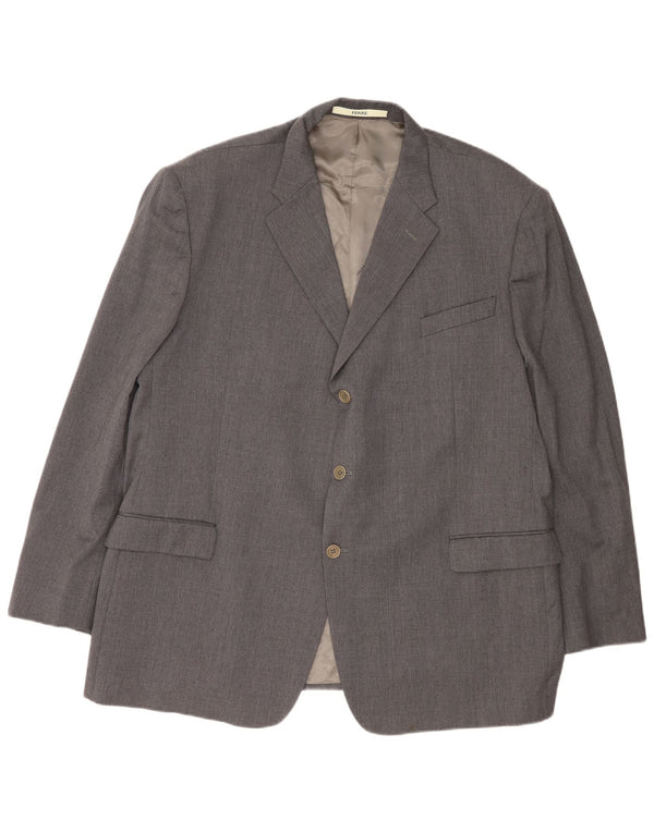 Ferre Costume 2 pièces Ittierre 3 boutons pour homme UK 44 2XL W42 L31 Gris Laine