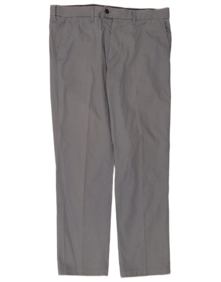 Marks & Spencer Pantalon de costume coupe classique pour homme W36 L31 Bleu Coton