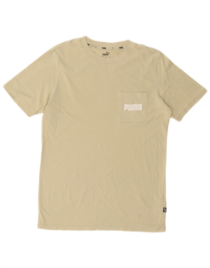 PUMA T-Shirt Graphique Homme Petit Kaki Coton