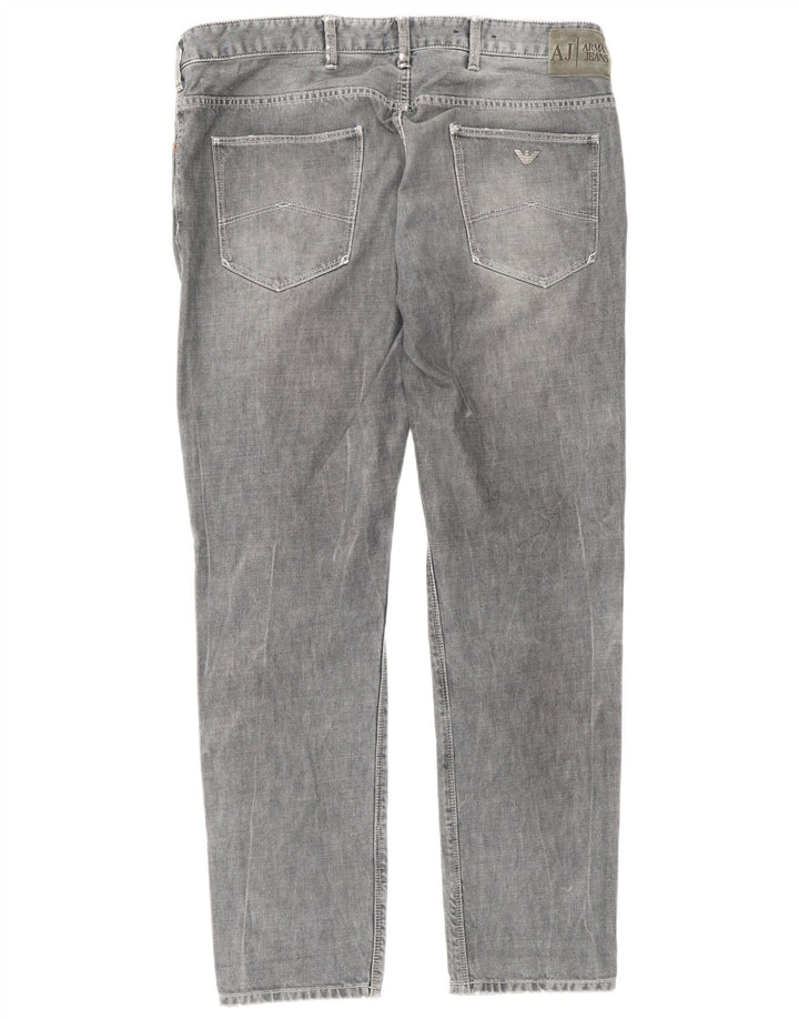 Armani Jeans Slim W36 L32 Gris Coton Homme