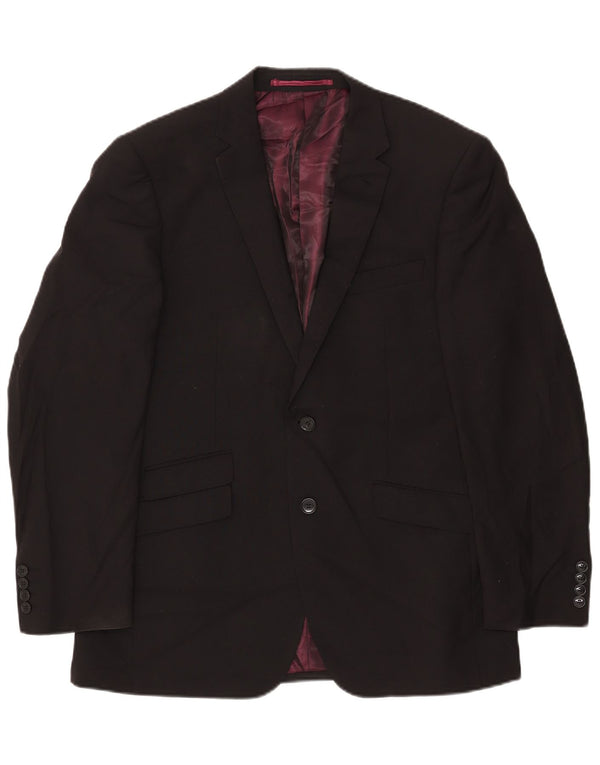 Marks & Spencer Veste blazer autographe à 2 boutons pour homme UK 40 Large Noir