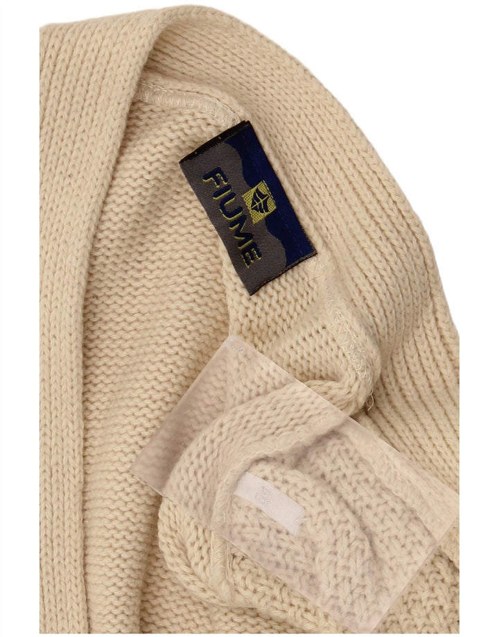 Fiume Cardigan Homme Pull IT 54 XL Beige Laine