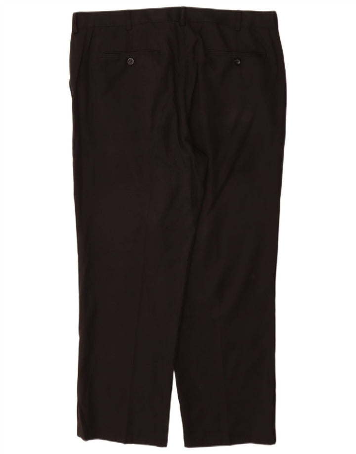 IZOD Pantalon de Costume Droit Homme W36 L29 Noir Polyester