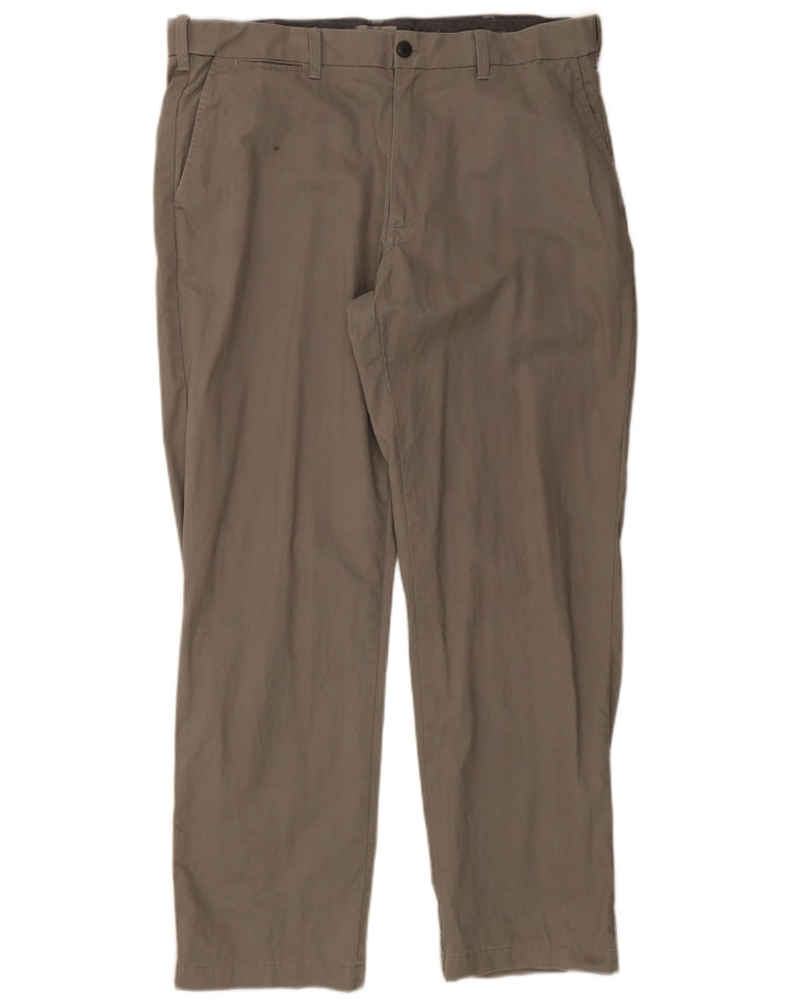 Marks & Spencer Pantalon chino coupe classique pour homme W36 L30 Gris