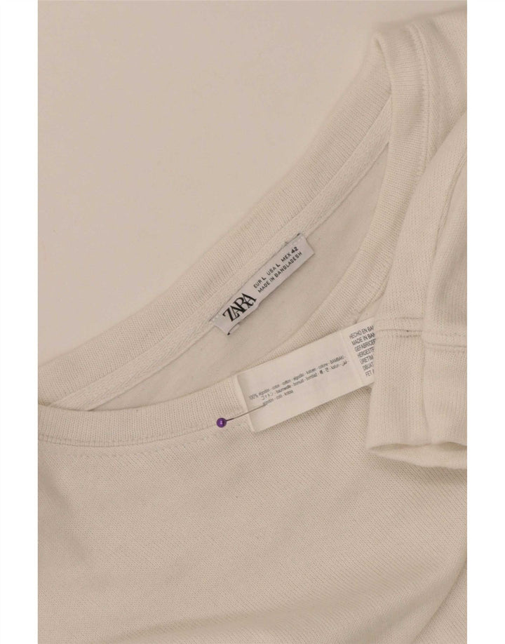 Zara Homme Top Manches Longues Grand Coton Blanc